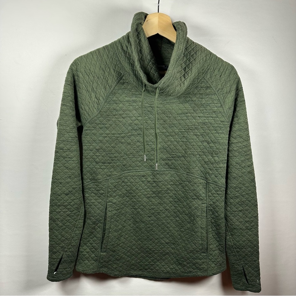 Marmot Green Quilted Pullover Sweatshirt